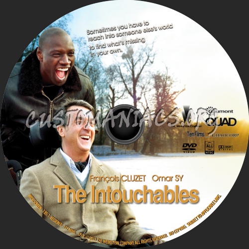 The Intouchables (2011) dvd label