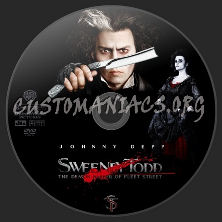 Sweeney Todd:The Demon Barber of Fleet dvd label