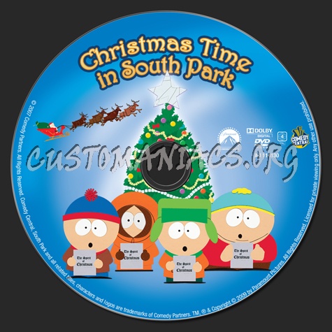 Christmas Time in South Park dvd label