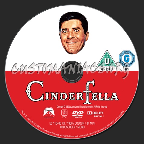 Cinderfella dvd label