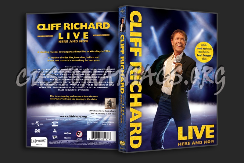 Cliff Richard Live Here and Now dvd cover