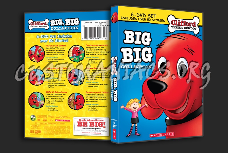 Clifford the Red Dog: Big, Big collection dvd cover