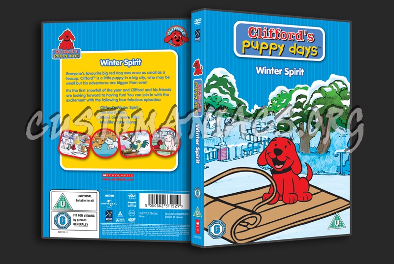 Clifford's Puppy Days: Winter Spirit dvd cover