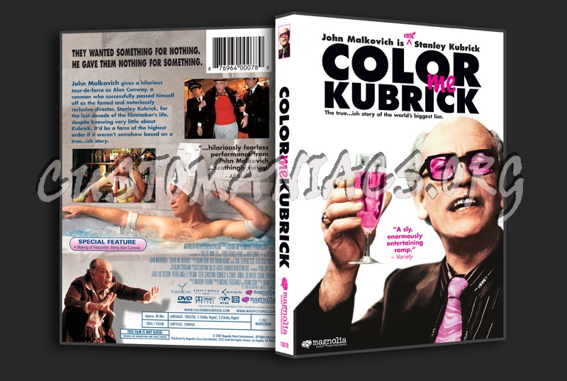 Color Me Kubrick dvd cover