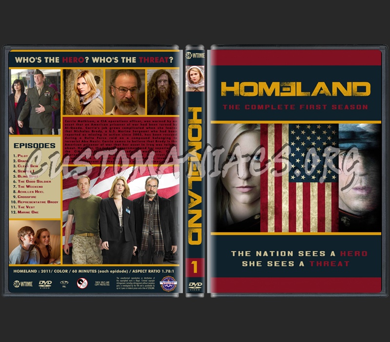 Homeland Season 1 dvd cover