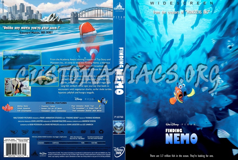 Finding Nemo dvd cover