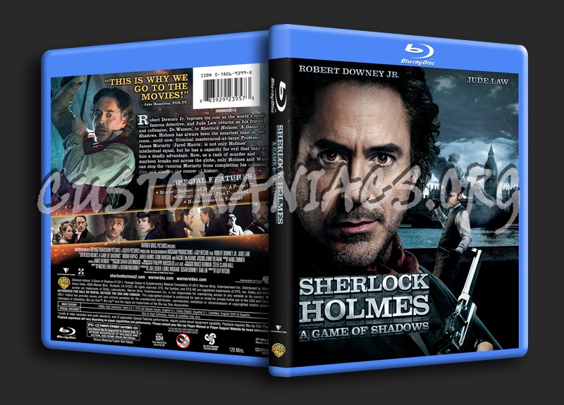 Sherlock Holmes: A Game of Shadows blu-ray cover