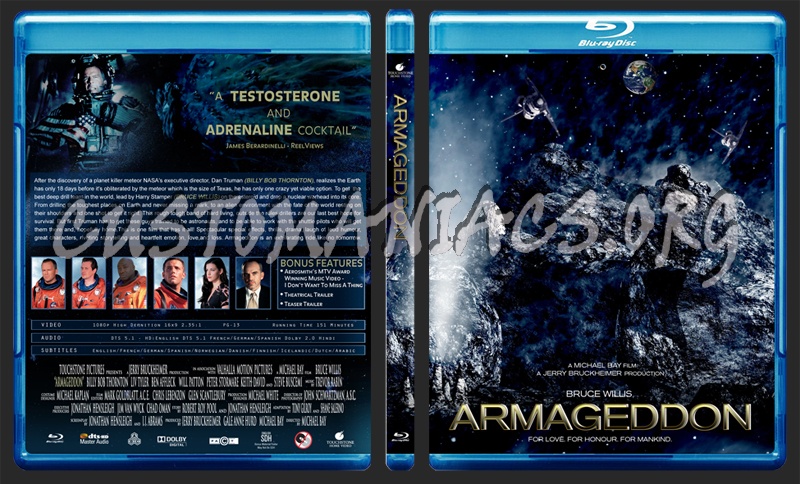 Armageddon blu-ray cover