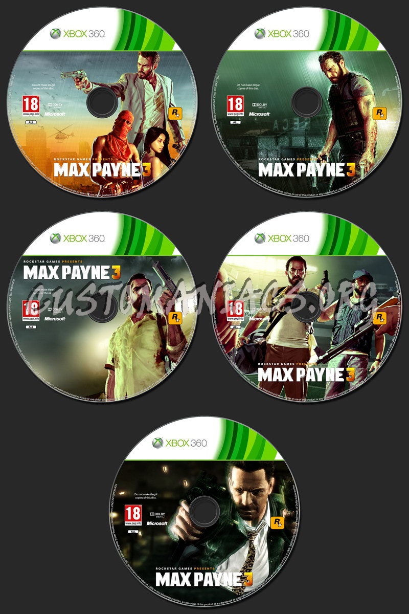 Max Payne 3 dvd label