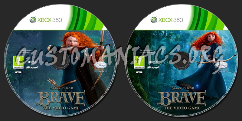 Brave The Video Game dvd label