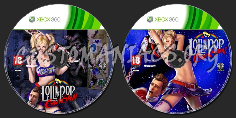 Lollipop Chainsaw dvd label