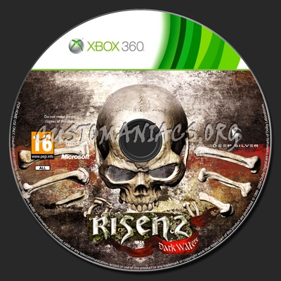 Risen 2 Dark Waters dvd label