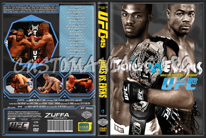 UFC 145 Jones vs Evans dvd cover
