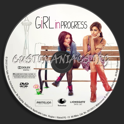 Girl In Progress dvd label