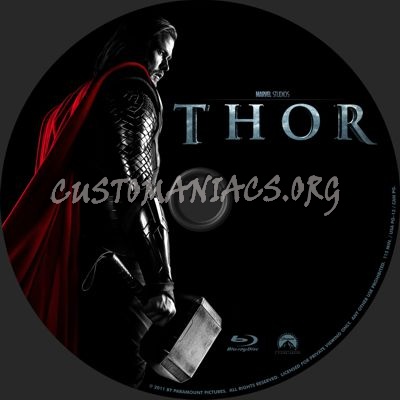 Thor blu-ray label