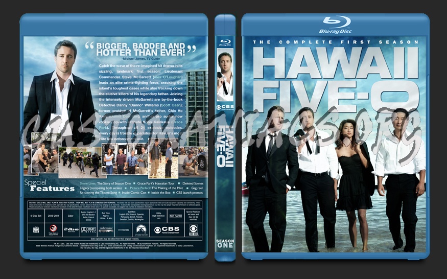 Hawaii Five-0 Season One blu-ray cover