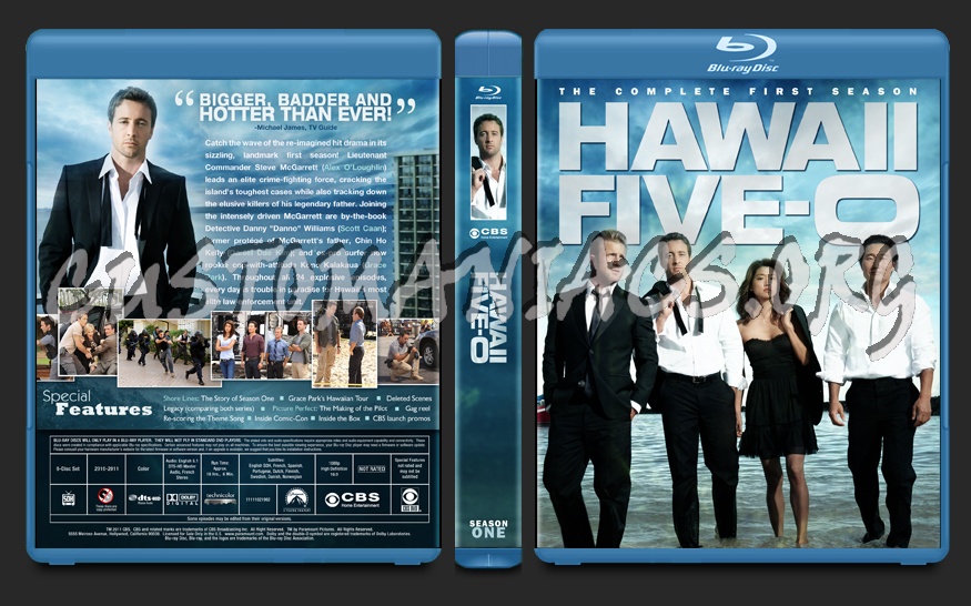 Hawaii Five-0 Season One blu-ray cover