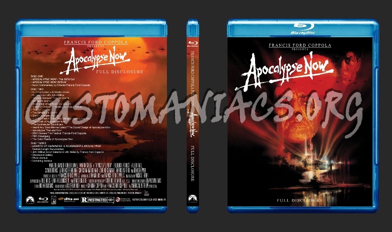 Apocalypse Now Full Disclosure (Redux) blu-ray cover