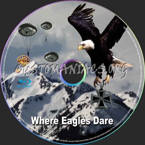 Where Eagles Dare blu-ray label