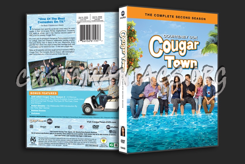 Cougar Town Season 2 dvd cover