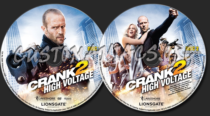 Crank 2 dvd label