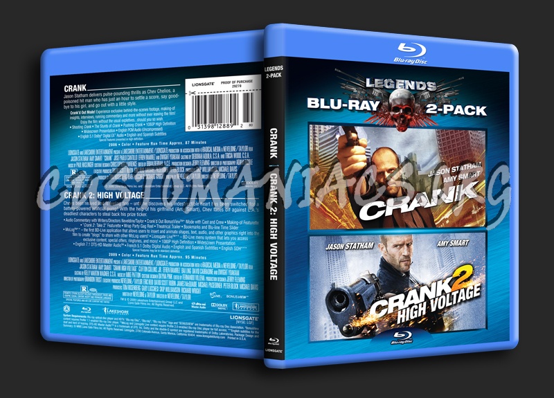 Crank / Crank 2 blu-ray cover