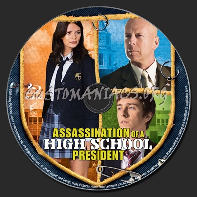 Assassination Of A High School President blu-ray label