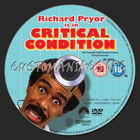 Critical Condition dvd label