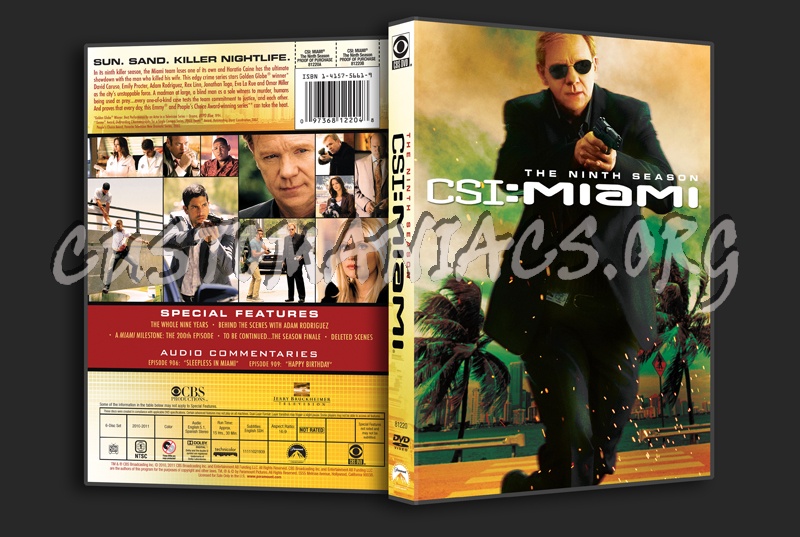 CSI Miami Season 9 dvd cover