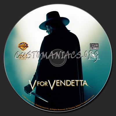 V For Vendetta dvd label