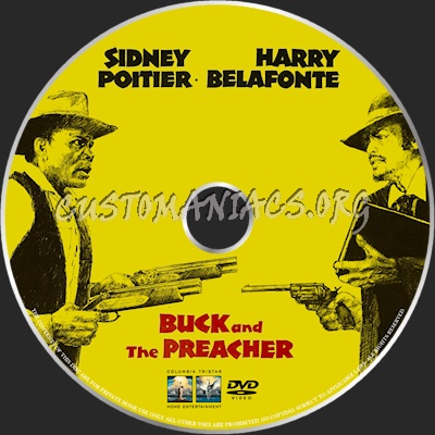 Buck and the Preacher dvd label