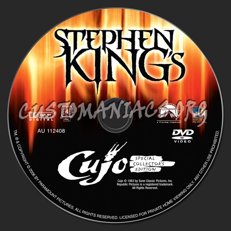 Cujo dvd label