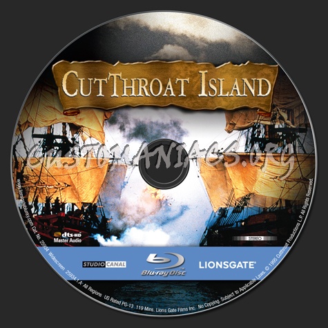 Cutthroat Island blu-ray label