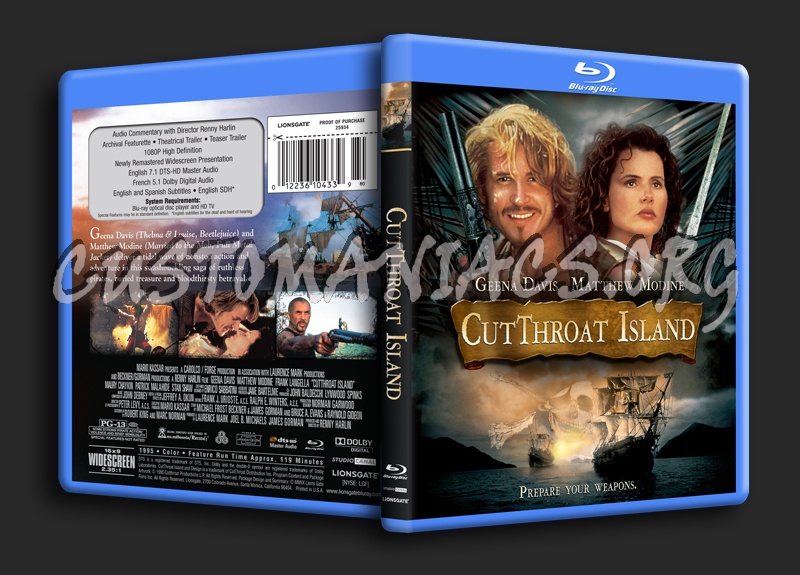 Cutthroat Island blu-ray cover