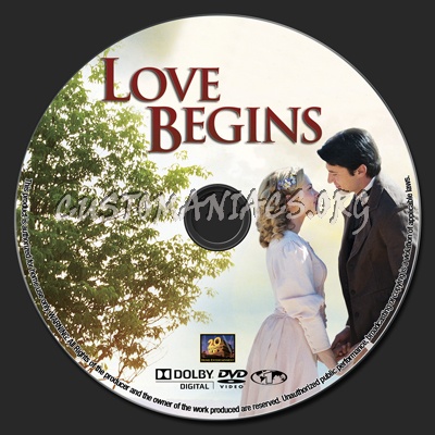 Love Begins dvd label
