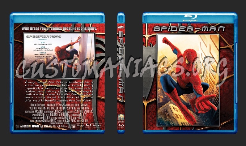 Spider-Man Trilogy blu-ray cover