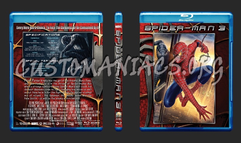 Spider-Man Trilogy blu-ray cover