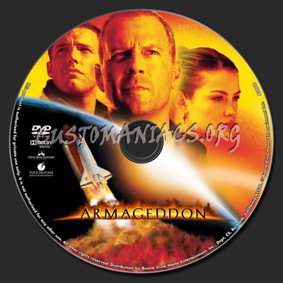 Armageddon dvd label