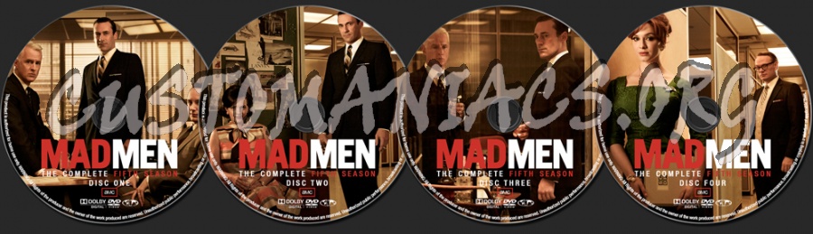 Mad Men Season 5 dvd label