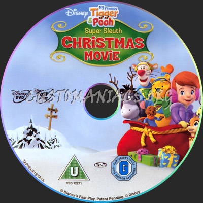 My Friends Tigger & Pooh Super Sleuth Christmas Movie dvd label