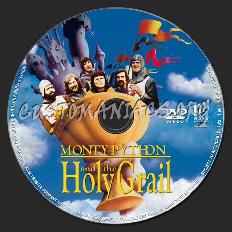 Monty Python and the Holy Grail dvd label