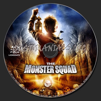 The Monster Squad blu-ray label