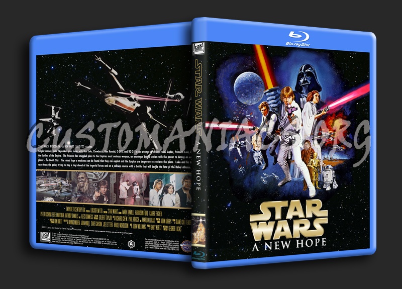 Star Wars Episode IV - A New Hope blu-ray cover