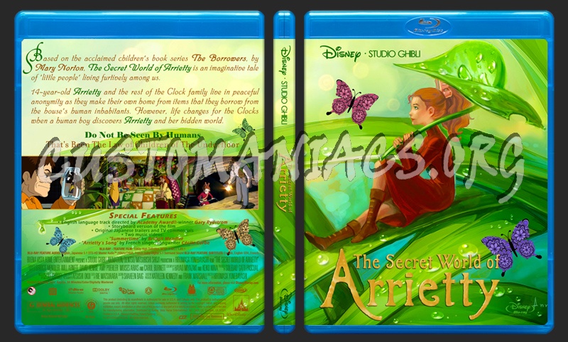 The Secret World Of Arrietty blu-ray cover