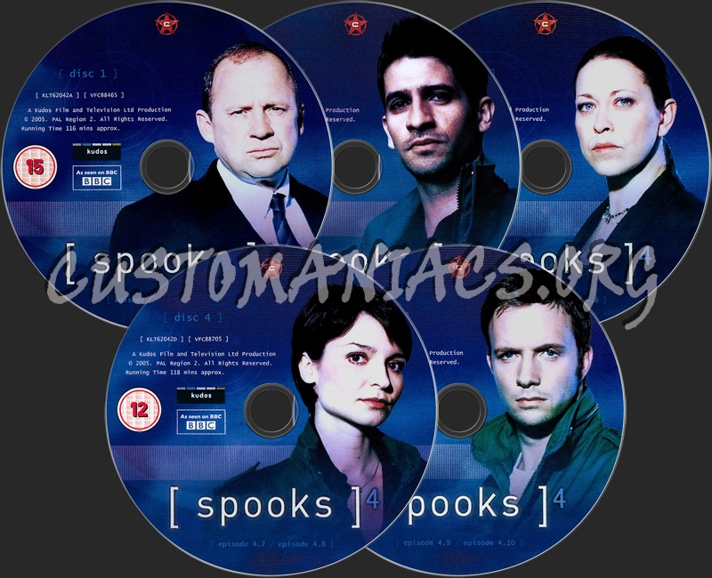 Spooks Season 4 dvd label