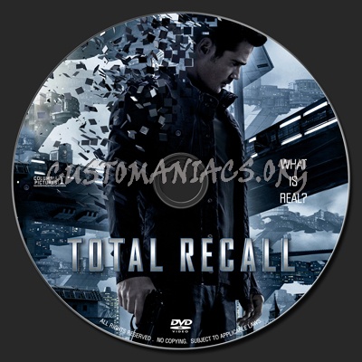 Total Recall (2012) dvd label