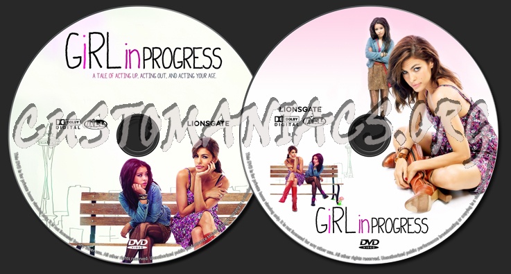 Girl In Progress dvd label