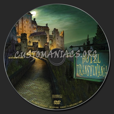 Hotel Transylvania dvd label