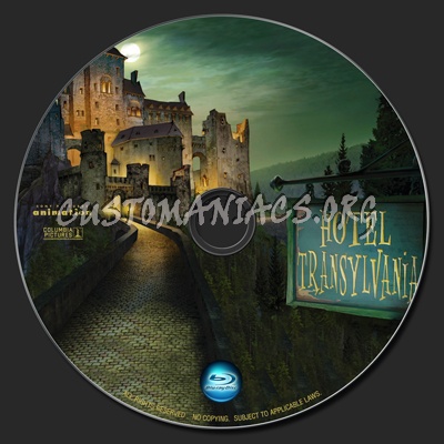 Hotel Transylvania blu-ray label