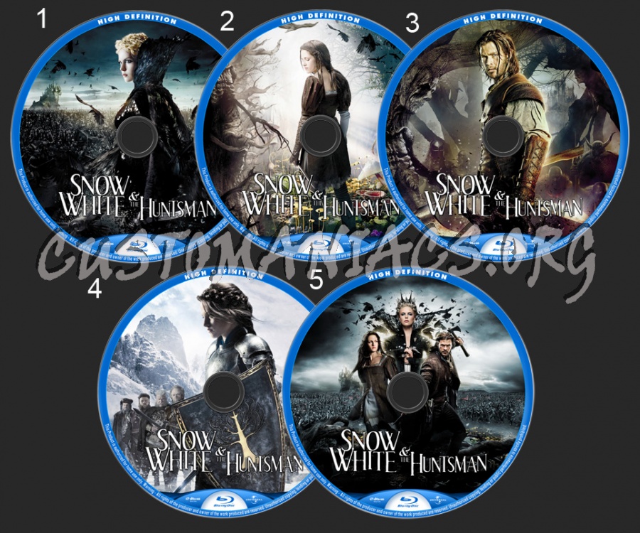 Snow White and the Huntsman blu-ray label